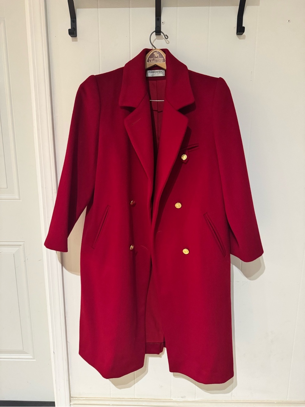 Forecaster of Boston vintage red wool coat